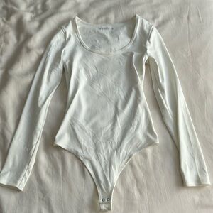Abercrombie Soft Bodysuit, White, S, NWOT